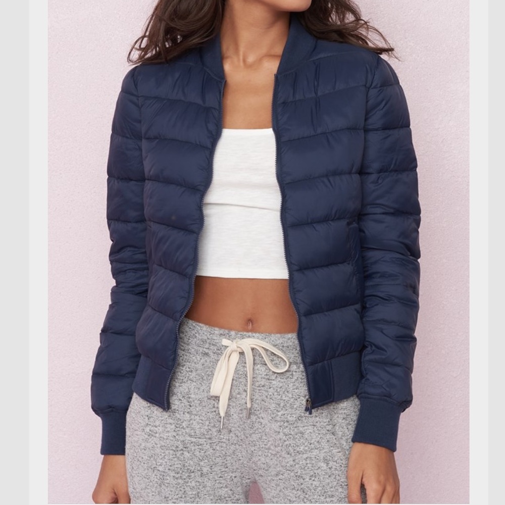 GARAGE | Navy Puffer Jacket